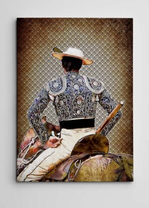 Cuadro Picador Francisco de Borja, cuadros modernos de toreros, arte taurino
