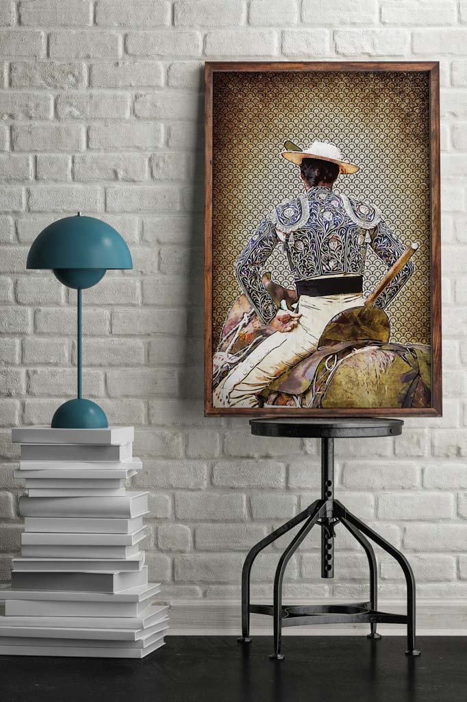 Cuadro Picador Francisco de Borja, cuadros modernos de toreros, arte taurino