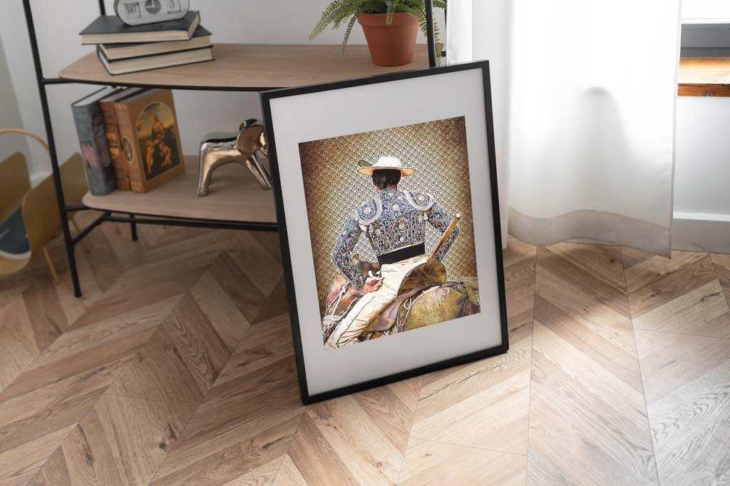 Cuadro Picador Francisco de Borja, cuadros modernos de toreros, arte taurino