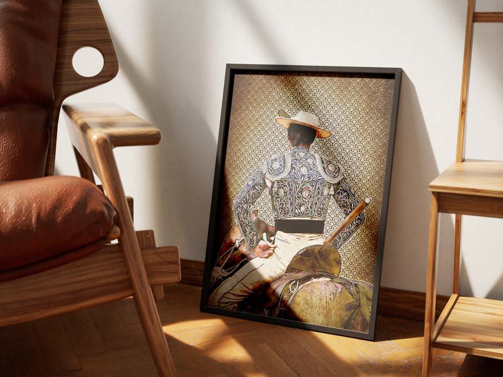 Cuadro Picador Francisco de Borja, cuadros modernos de toreros, arte taurino