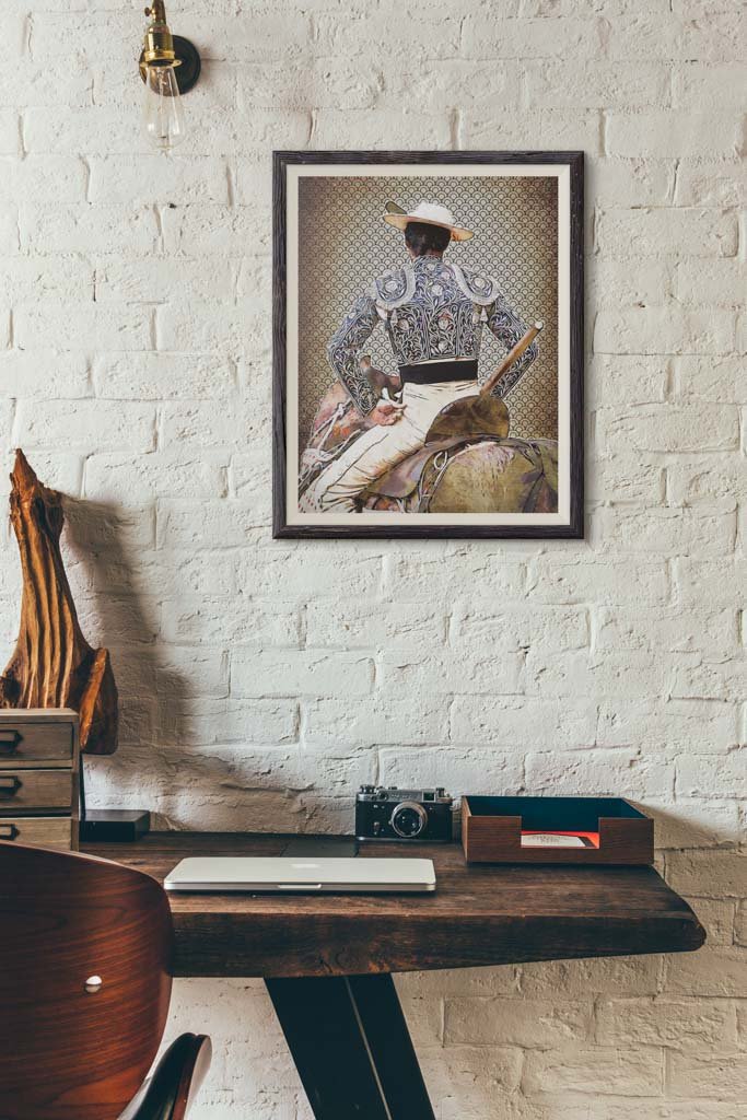 Cuadro Picador Francisco de Borja, cuadros modernos de toreros, arte taurino