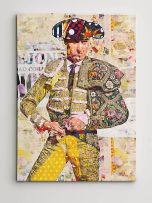 Andres Roca Rey Torero, cuadros modernos de toreros, arte taurino moderno, decoración cuadro