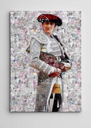 Cuadro Torero Andres Roca Rey, cuadros modernos de toreros, arte taurino