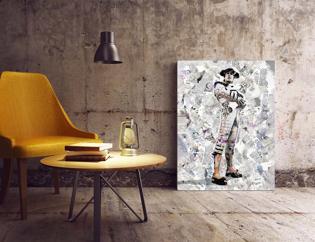 Cuadro Torero Antonio Barrera, cuadros modernos de toreros, arte taurino