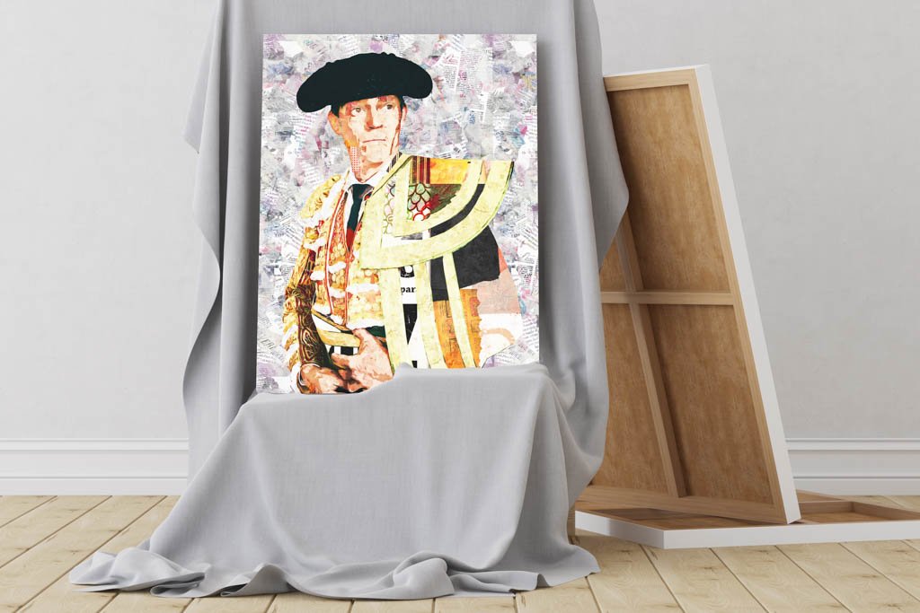 Borja Jimenez Torero, cuadros modernos de toreros, arte taurino moderno, decoración cuadro