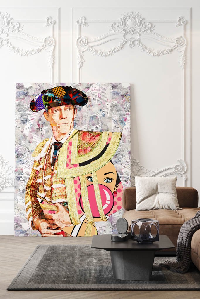 Borja Jimenez Torero, cuadros modernos de toreros, arte taurino moderno, decoración cuadro