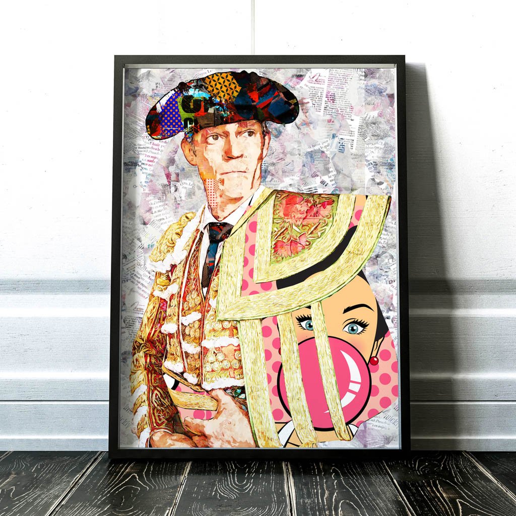 Borja Jimenez Torero, cuadros modernos de toreros, arte taurino moderno, decoración cuadro