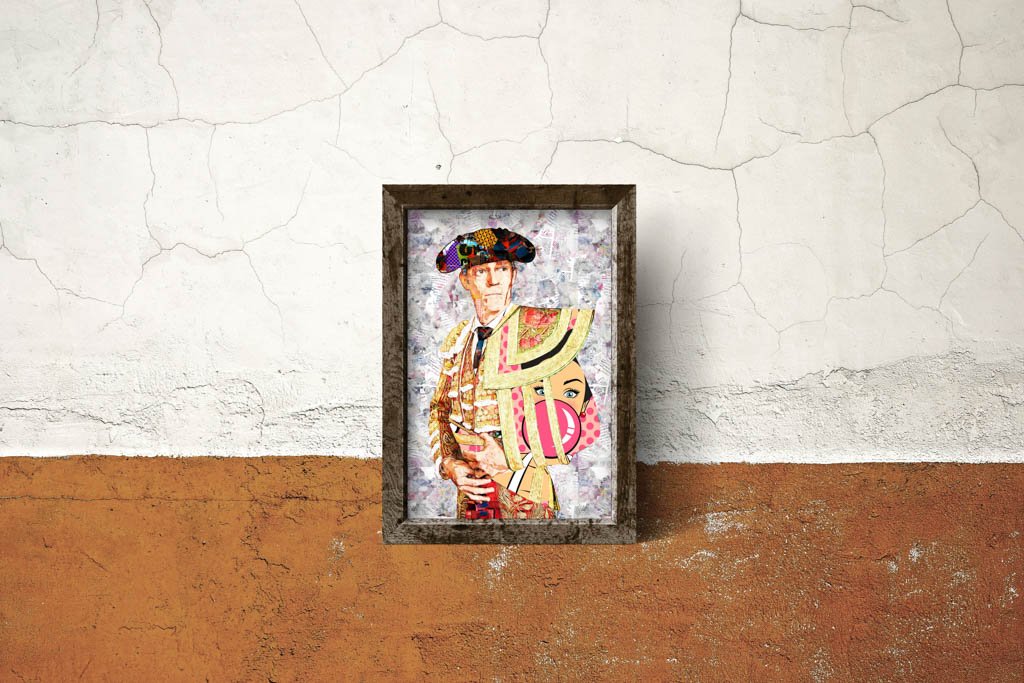 Borja Jimenez Torero, cuadros modernos de toreros, arte taurino moderno, decoración cuadro