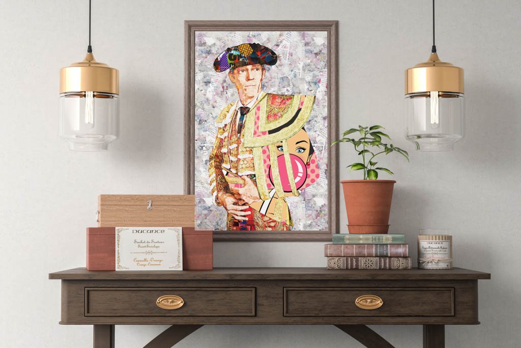 Borja Jimenez Torero, cuadros modernos de toreros, arte taurino moderno, decoración cuadro