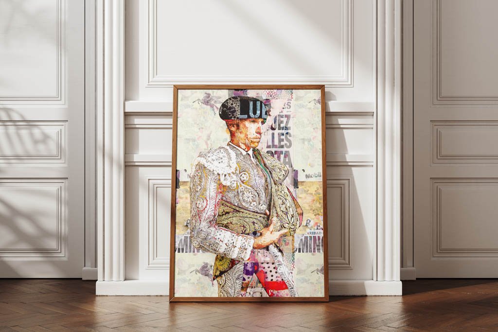 Cayetano Rivera Ordoñez Torero, cuadros modernos de toreros, arte taurino moderno, decoración cuadro