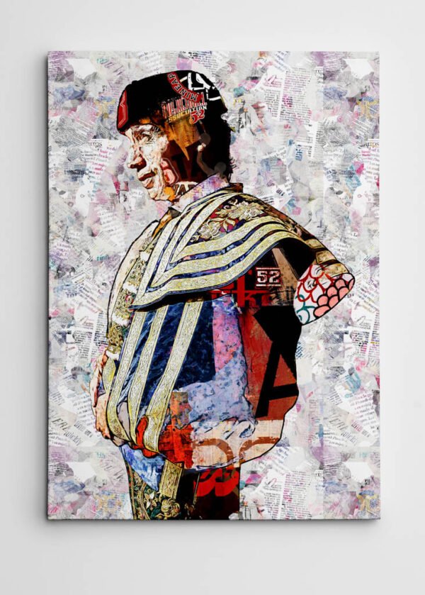 Curro Diaz Torero, cuadros modernos de toreros, arte taurino moderno, decoración cuadro