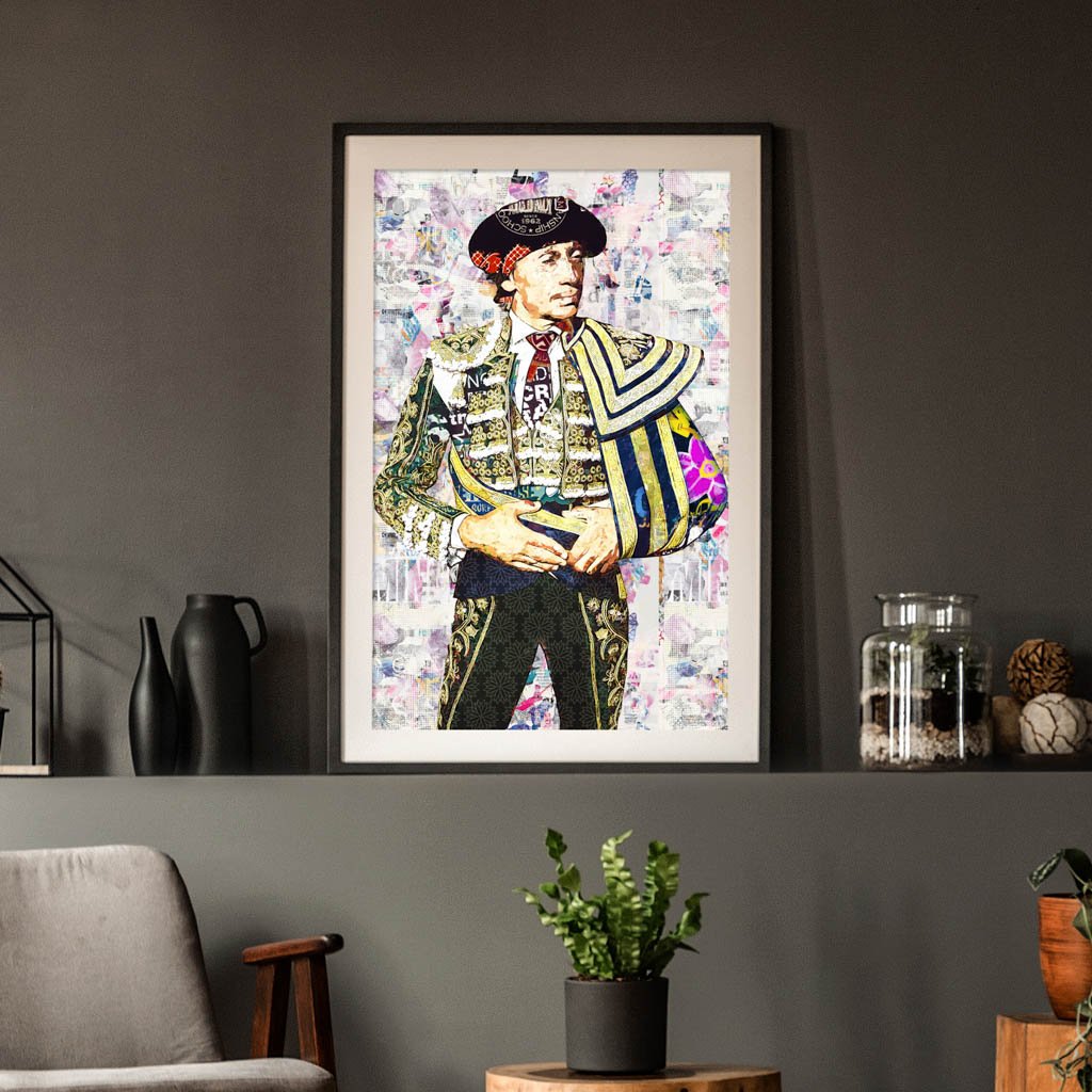 Curro Diaz Torero, cuadros modernos de toreros, arte taurino moderno, decoración cuadro