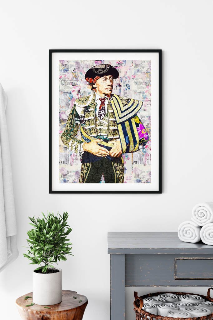 Curro Diaz Torero, cuadros modernos de toreros, arte taurino moderno, decoración cuadro