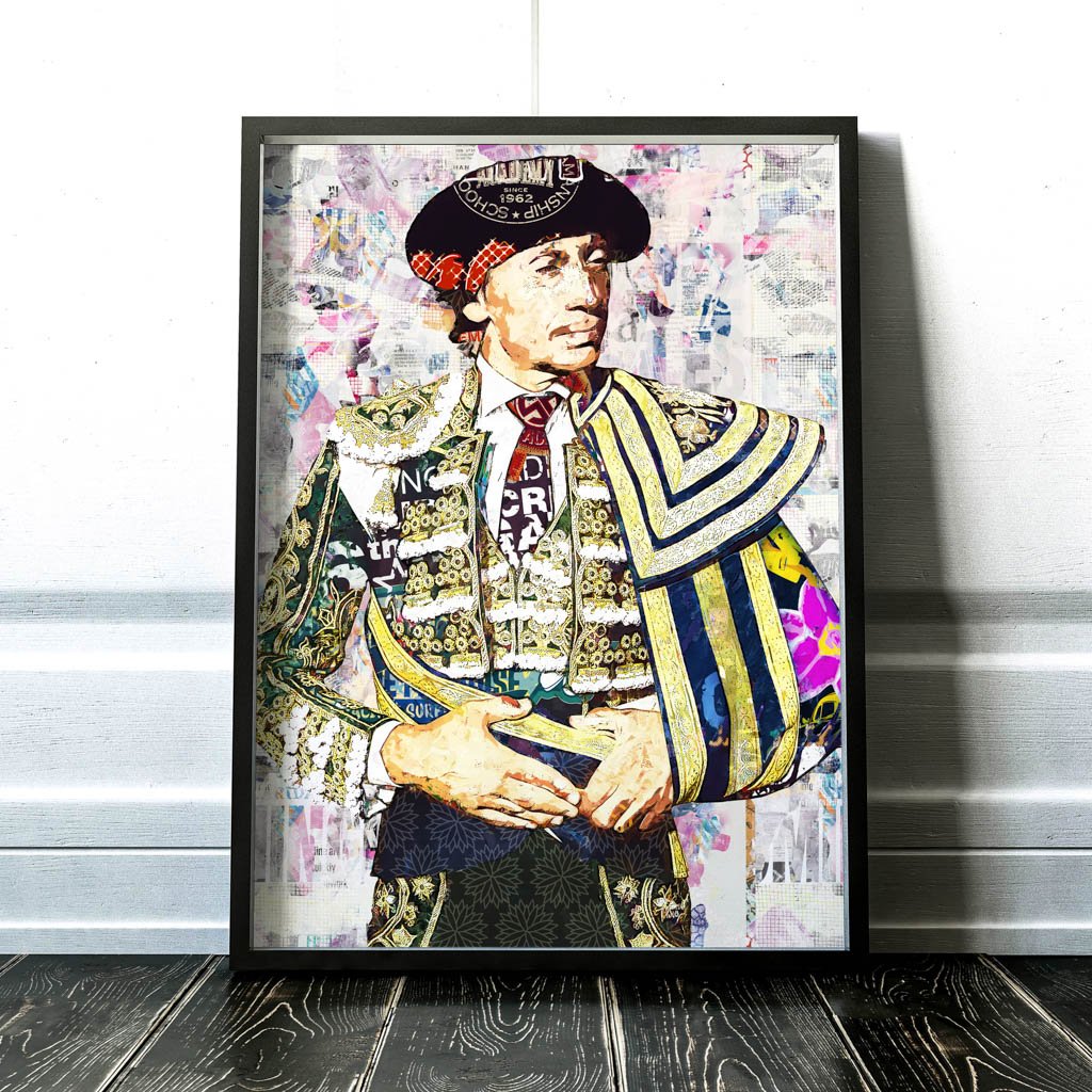 Curro Diaz Torero, cuadros modernos de toreros, arte taurino moderno, decoración cuadro