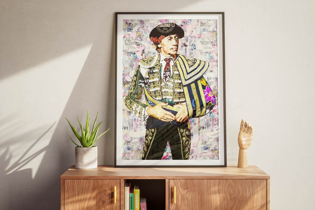 Curro Diaz Torero, cuadros modernos de toreros, arte taurino moderno, decoración cuadro