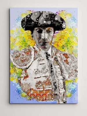Cuadro Torero Curro Diaz, cuadros modernos de toreros, arte taurino