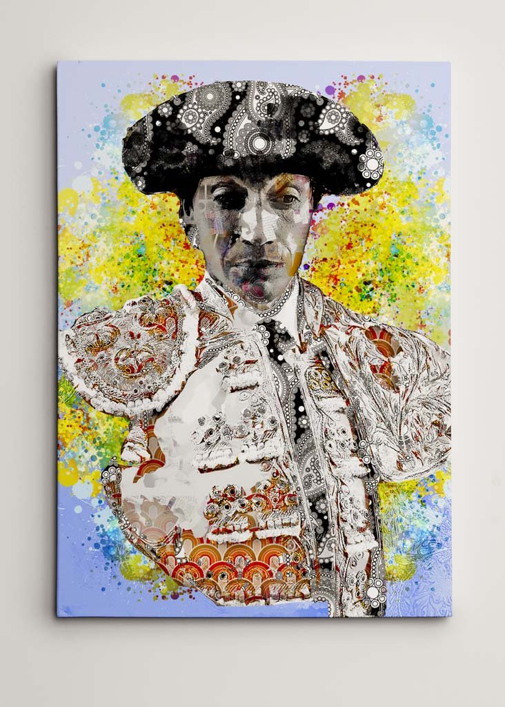 Cuadro Torero Curro Diaz, cuadros modernos de toreros, arte taurino