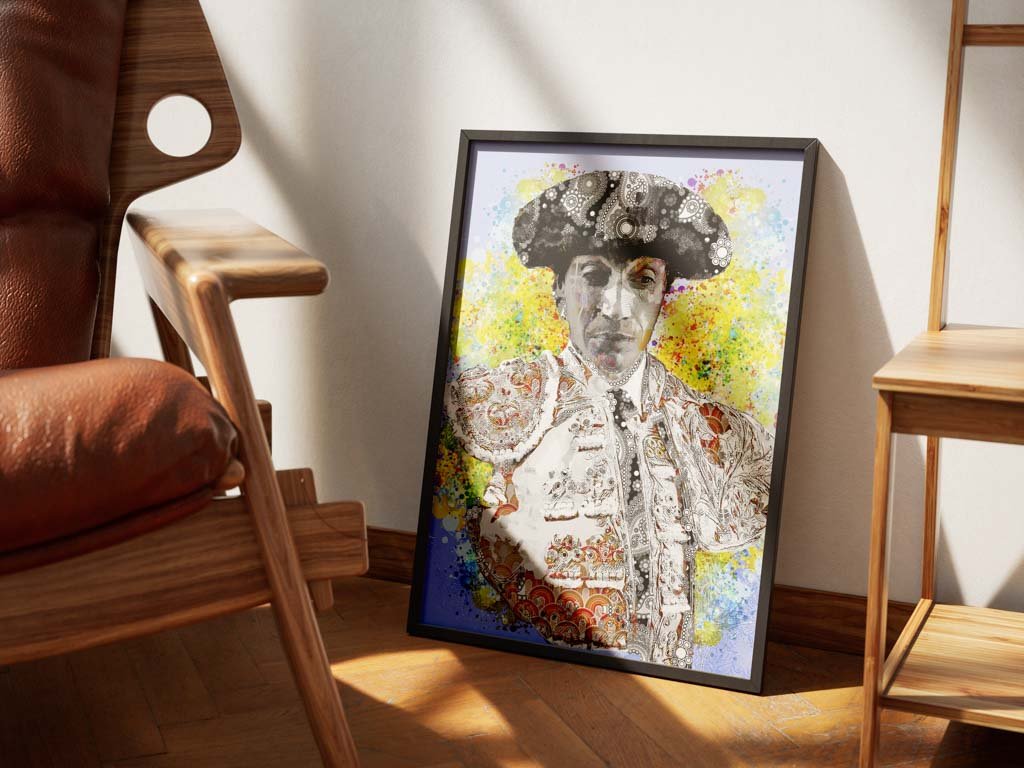 Cuadro Torero Curro Diaz, cuadros modernos de toreros, arte taurino