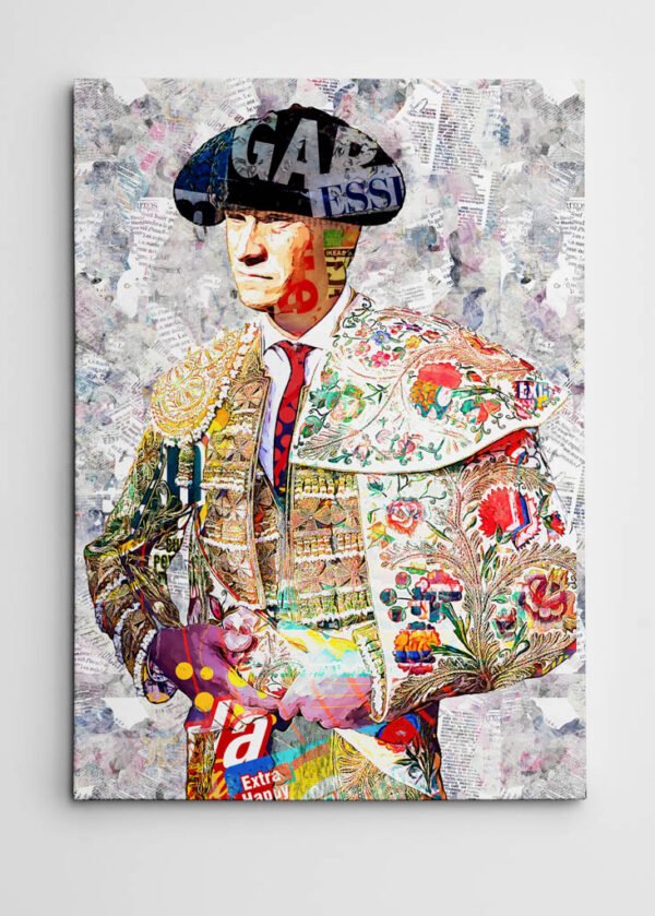 Daniel Luque Torero, cuadros modernos de toreros, arte taurino moderno, decoración cuadro