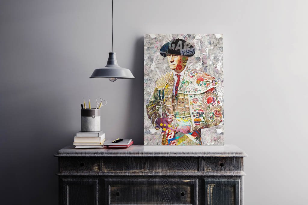 Daniel Luque Torero, cuadros modernos de toreros, arte taurino moderno, decoración cuadro