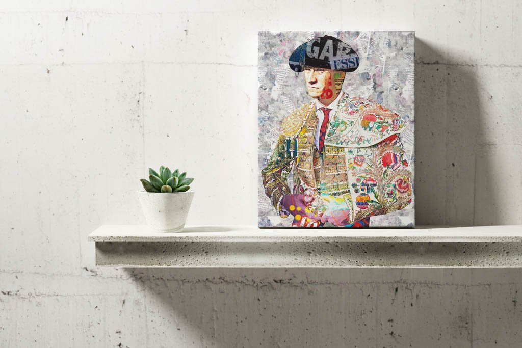 Daniel Luque Torero, cuadros modernos de toreros, arte taurino moderno, decoración cuadro