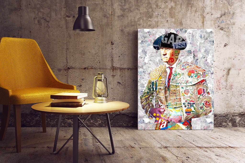 Daniel Luque Torero, cuadros modernos de toreros, arte taurino moderno, decoración cuadro