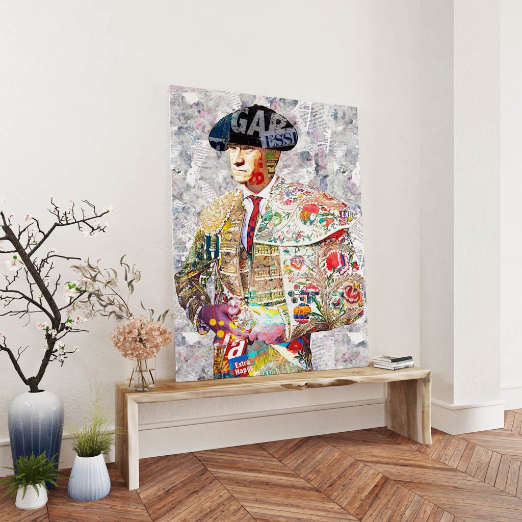 Daniel Luque Torero, cuadros modernos de toreros, arte taurino moderno, decoración cuadro