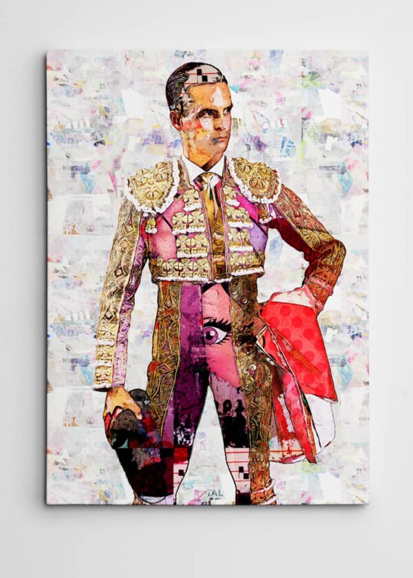 David Galvan Torero, cuadros modernos de toreros, arte taurino moderno, decoración cuadro