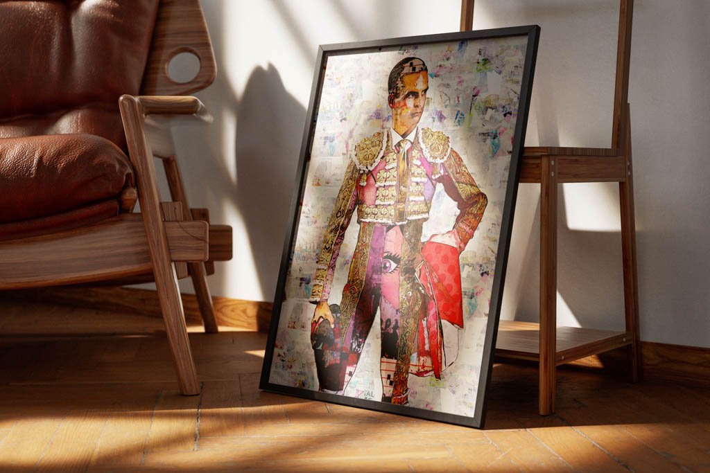 David Galvan Torero, cuadros modernos de toreros, arte taurino moderno, decoración cuadro