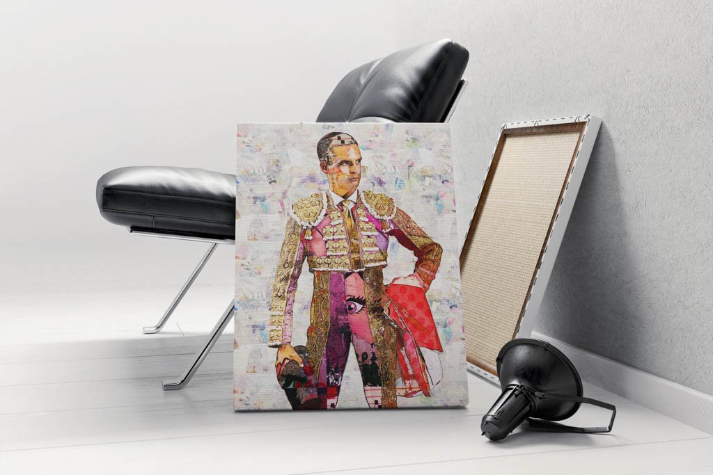 David Galvan Torero, cuadros modernos de toreros, arte taurino moderno, decoración cuadro
