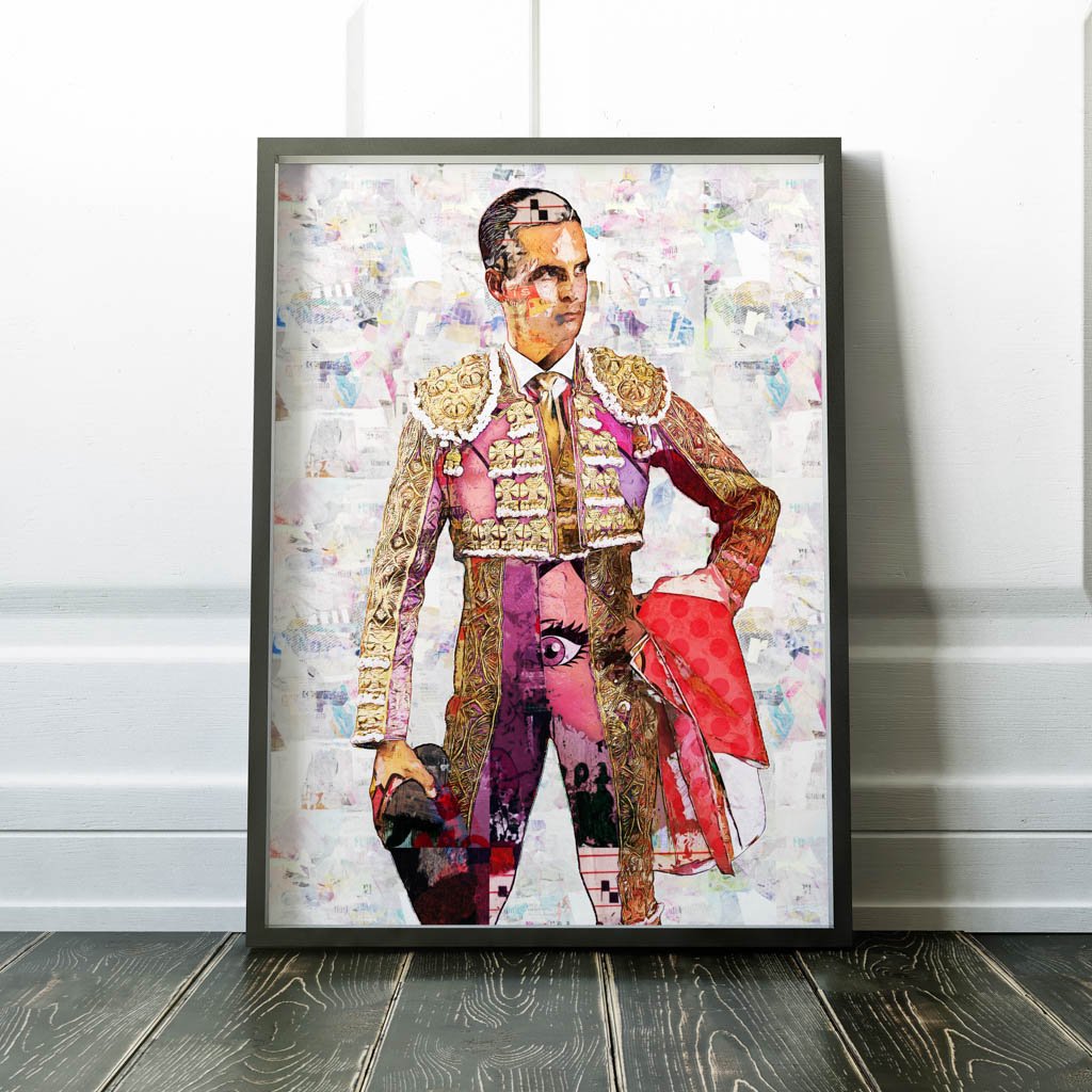 David Galvan Torero, cuadros modernos de toreros, arte taurino moderno, decoración cuadro