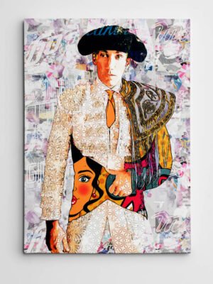 David de Miranda Torero, cuadros modernos de toreros, arte taurino moderno, decoración cuadro