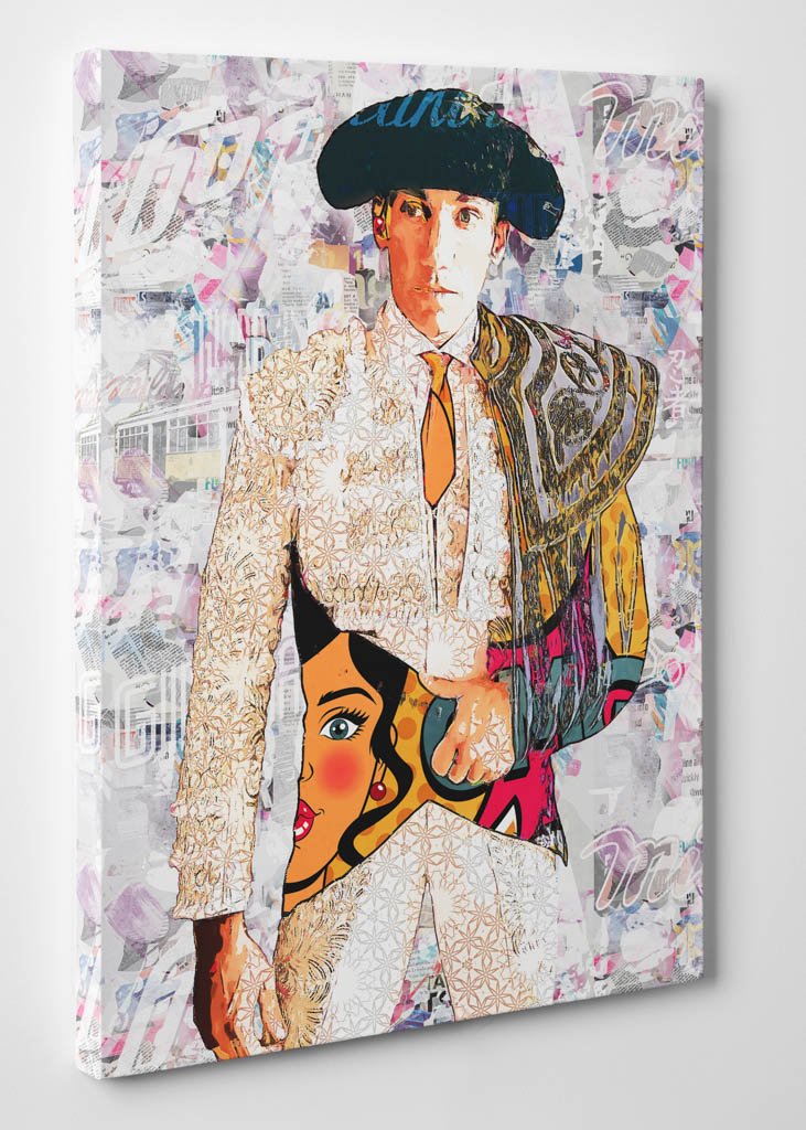 David de Miranda Torero, cuadros modernos de toreros, arte taurino moderno, decoración cuadro