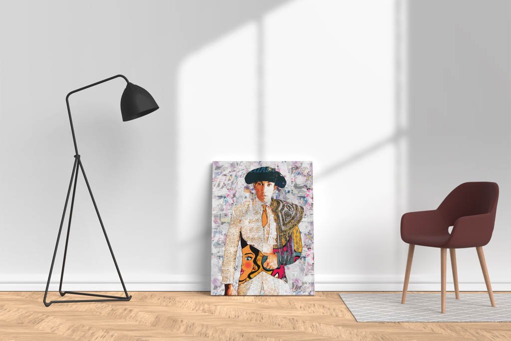 David de Miranda Torero, cuadros modernos de toreros, arte taurino moderno, decoración cuadro