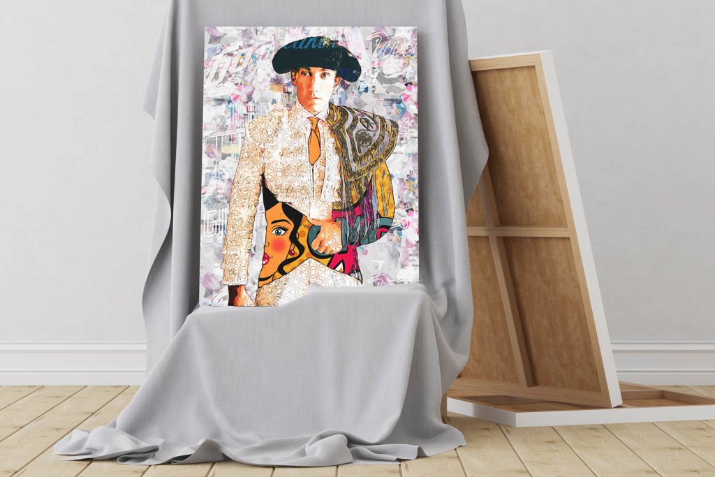 David de Miranda Torero, cuadros modernos de toreros, arte taurino moderno, decoración cuadro
