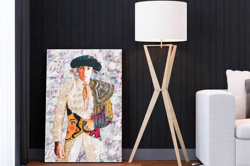 David de Miranda Torero, cuadros modernos de toreros, arte taurino moderno, decoración cuadro