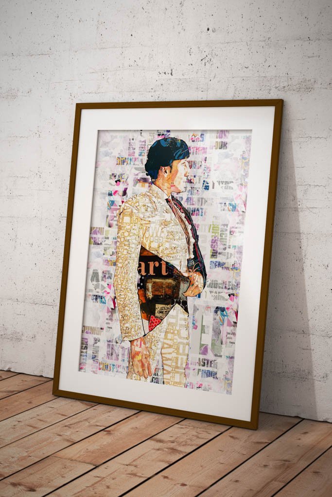 David de Miranda Torero, cuadros modernos de toreros, arte taurino moderno, decoración cuadro