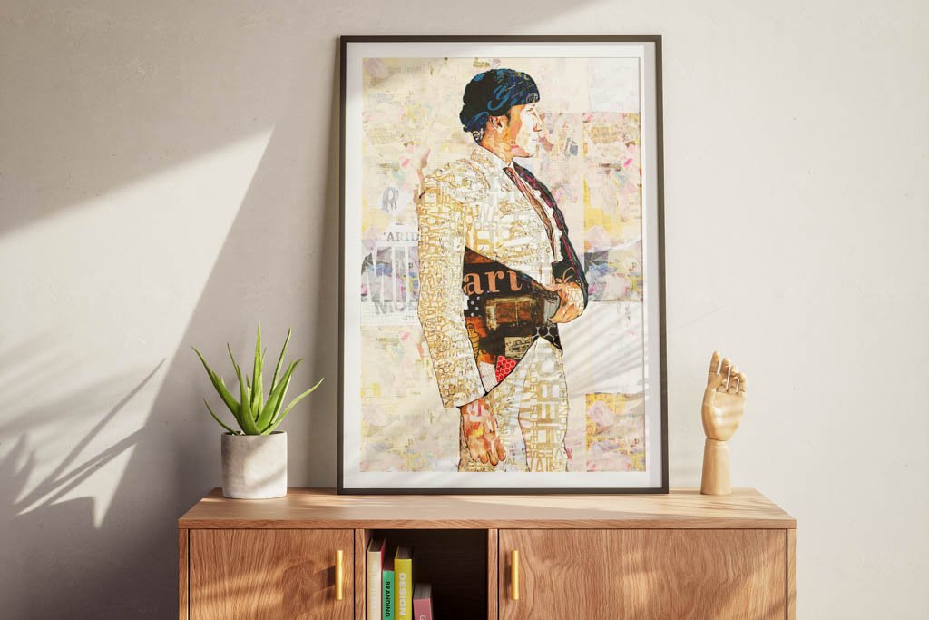 David de Miranda Torero, cuadros modernos de toreros, arte taurino moderno, decoración cuadro