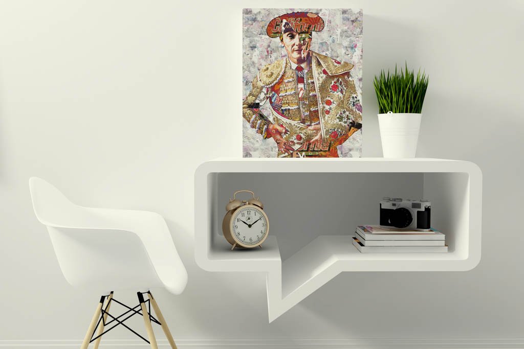 Diego Urdiales Torero, cuadros modernos de toreros, arte taurino moderno, decoración cuadro