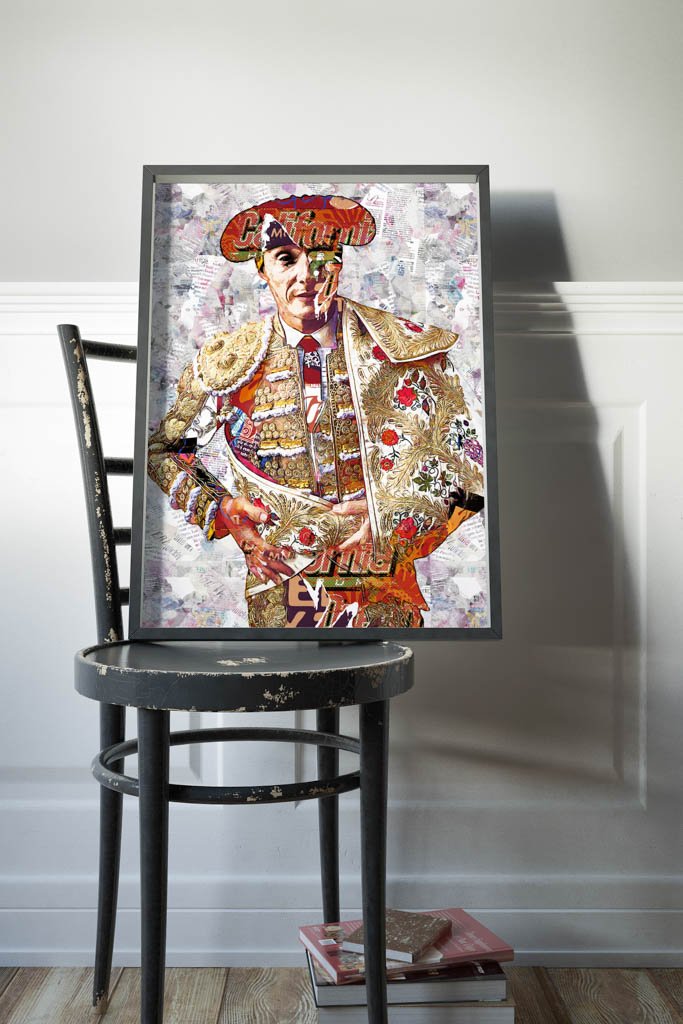 Diego Urdiales Torero, cuadros modernos de toreros, arte taurino moderno, decoración cuadro