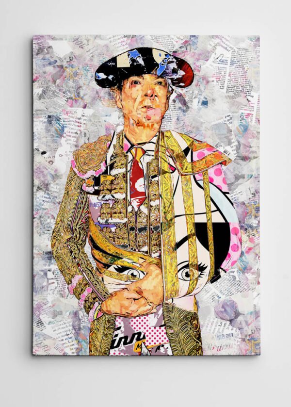 Manuel Jesús Cid Salas "El Cid" Torero, cuadros modernos de toreros, arte taurino moderno, decoración cuadro