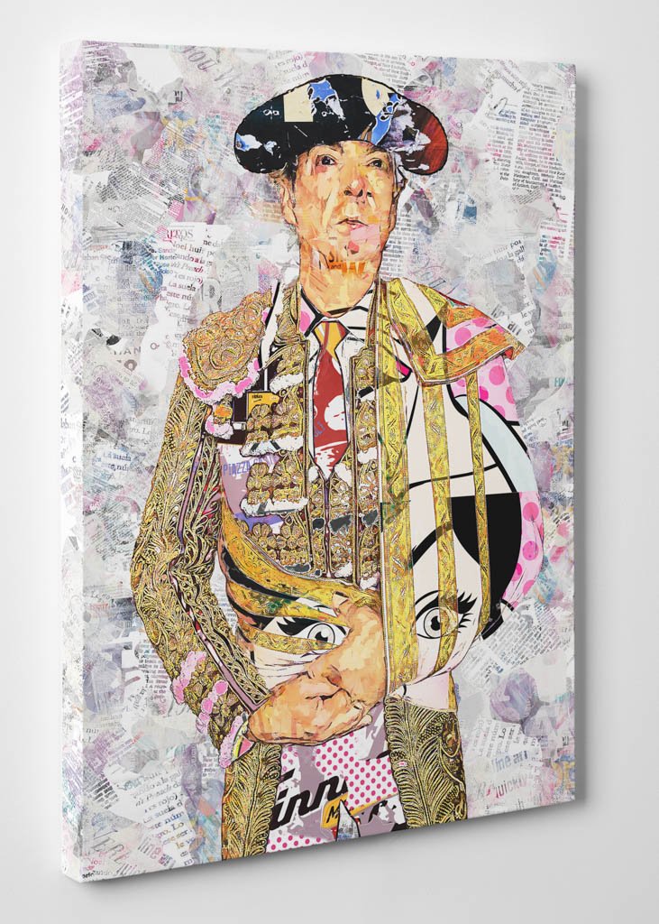 Manuel Jesús Cid Salas "El Cid" Torero, cuadros modernos de toreros, arte taurino moderno, decoración cuadro