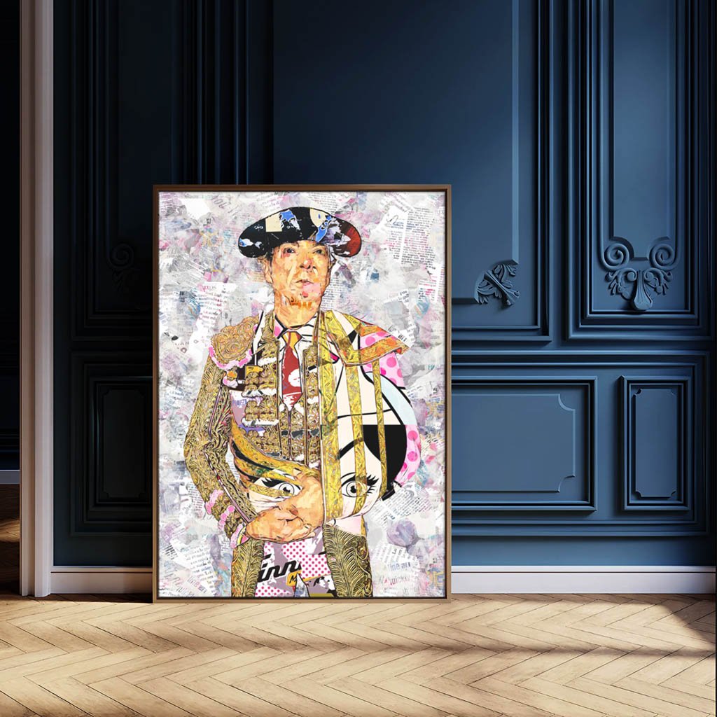 Manuel Jesús Cid Salas "El Cid" Torero, cuadros modernos de toreros, arte taurino moderno, decoración cuadro