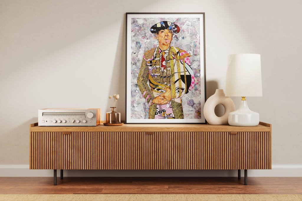 Manuel Jesús Cid Salas "El Cid" Torero, cuadros modernos de toreros, arte taurino moderno, decoración cuadro