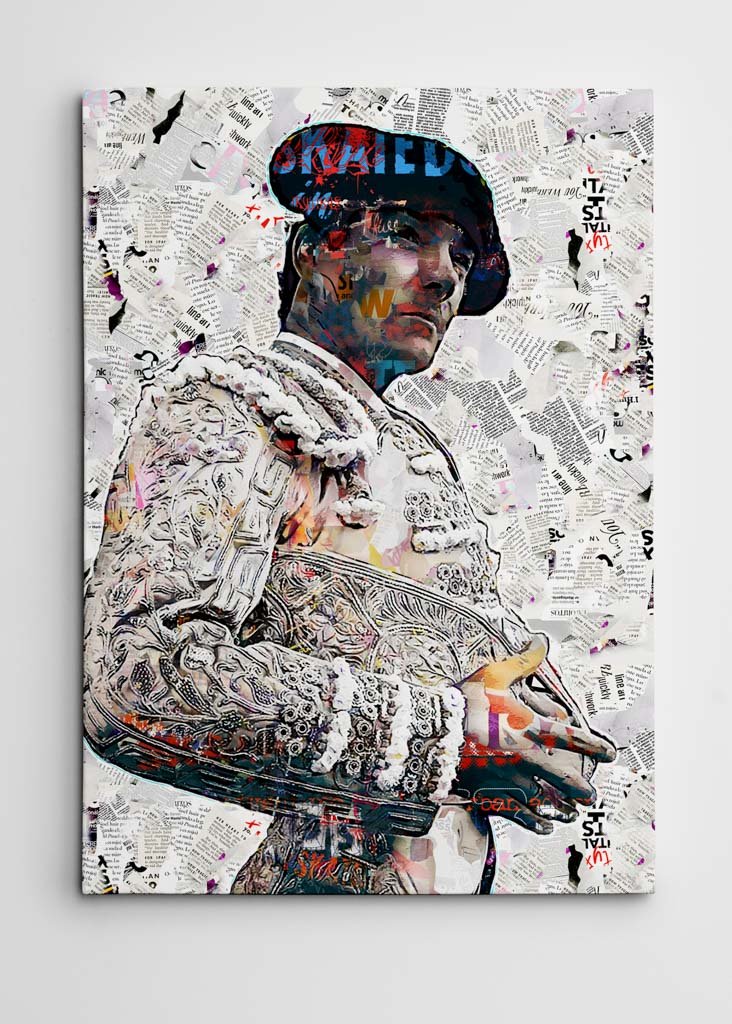 Cuadro Torero El Cid, cuadros modernos de toreros, arte taurino