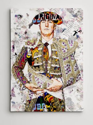 David Fandila Marín "El Fandi" Torero, cuadros modernos de toreros, arte taurino moderno, decoración cuadro