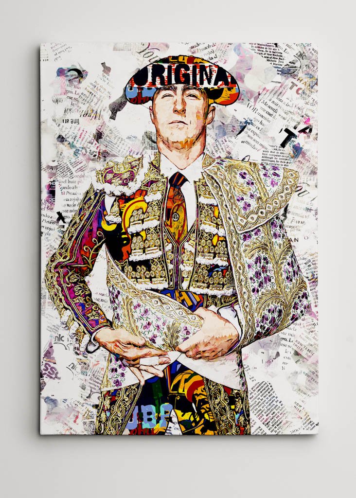 David Fandila Marín "El Fandi" Torero, cuadros modernos de toreros, arte taurino moderno, decoración cuadro