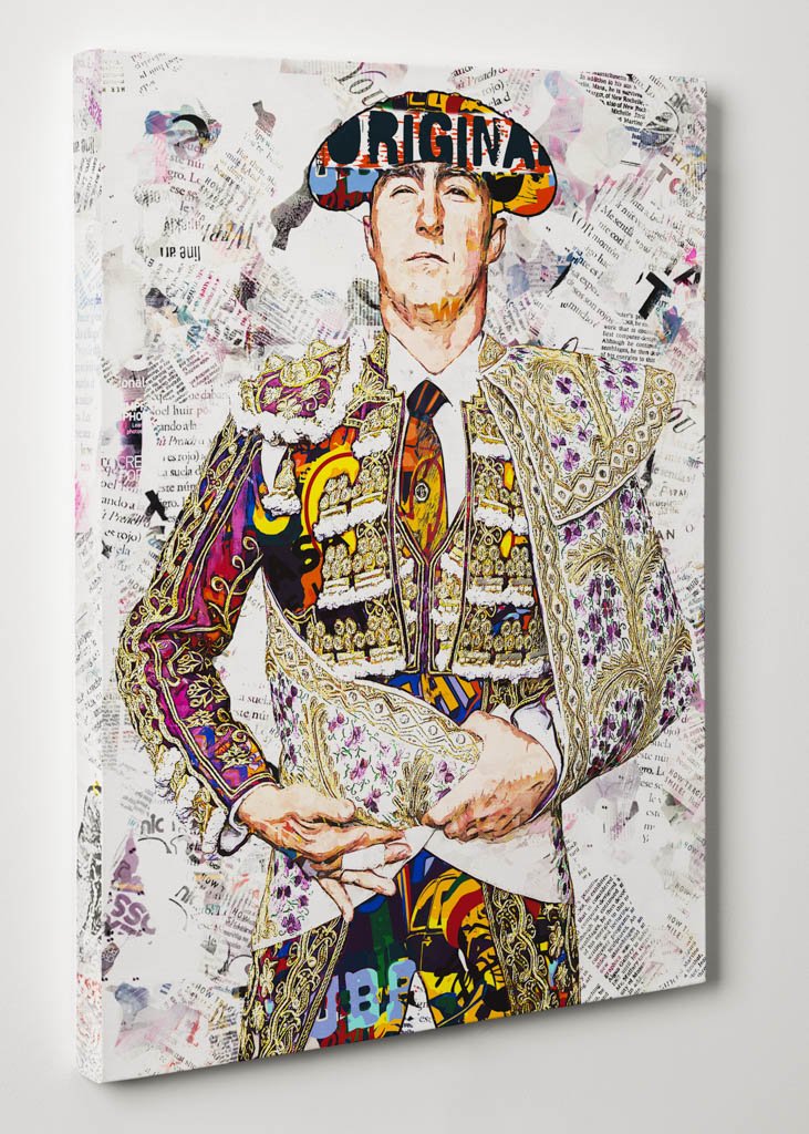 David Fandila Marín "El Fandi" Torero, cuadros modernos de toreros, arte taurino moderno, decoración cuadro