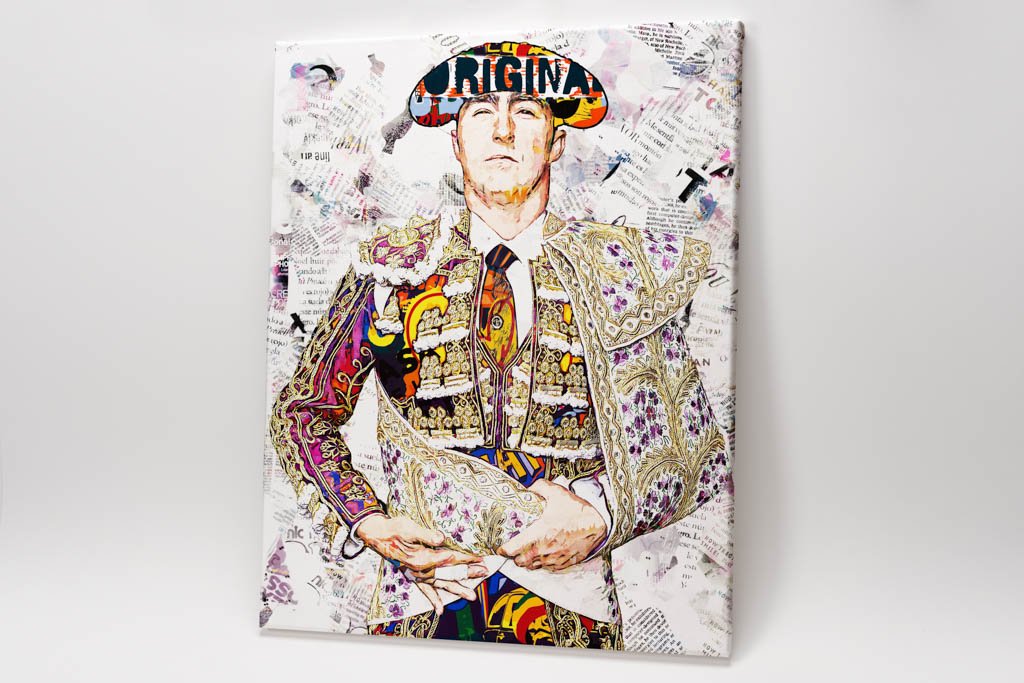 David Fandila Marín "El Fandi" Torero, cuadros modernos de toreros, arte taurino moderno, decoración cuadro