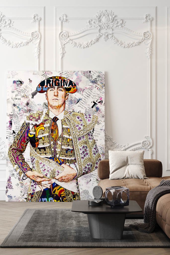 David Fandila Marín "El Fandi" Torero, cuadros modernos de toreros, arte taurino moderno, decoración cuadro
